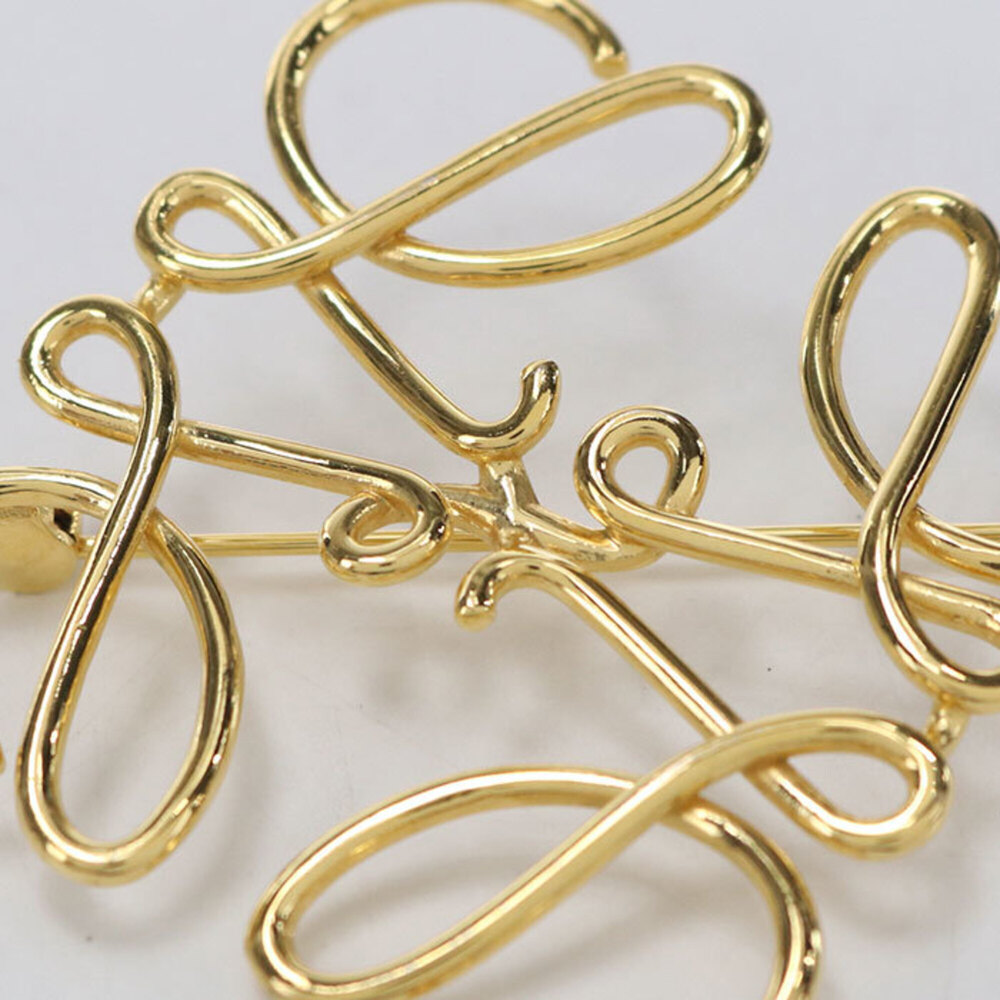 LOEWE Brooch 111.25.020 Anagram Women's Gold - Picture 4 of 4